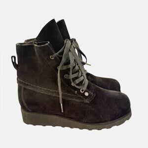 BEARPAW Krista Wide Black Boots – Sz 9W
